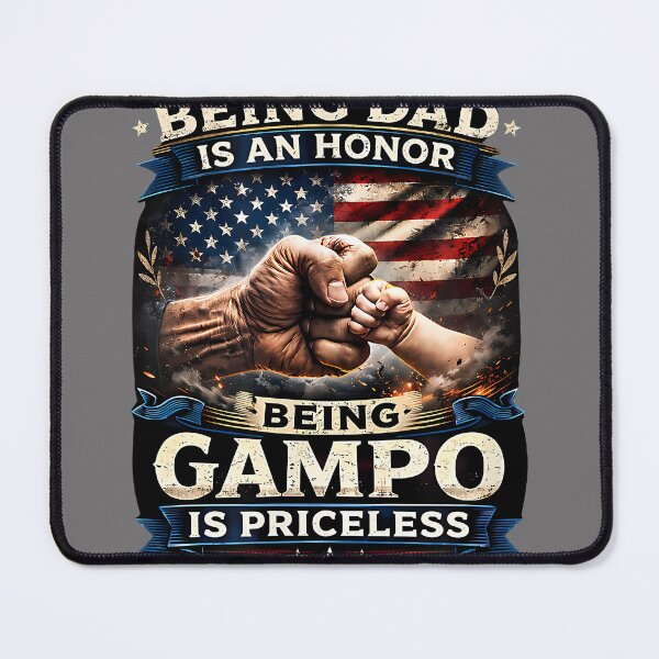 Item preview, Being Dad is an Honor Being Gampo is Priceless Design designed and sold by KristineLi.