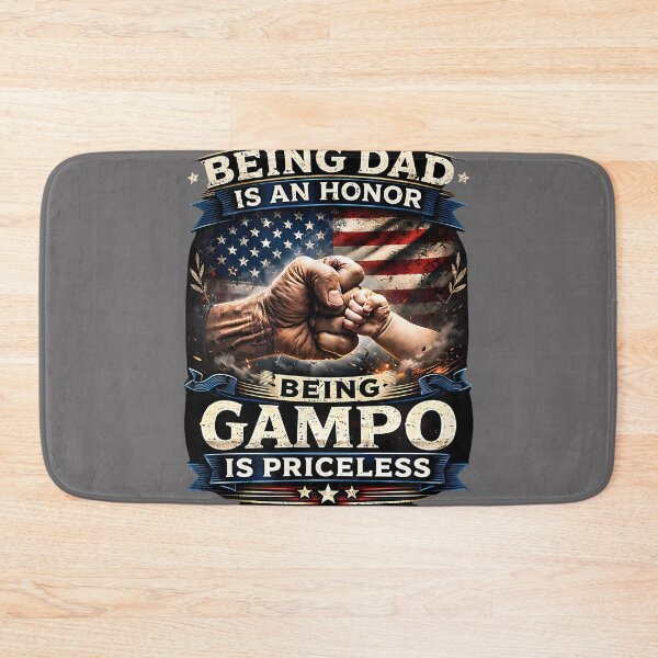Item preview, Being Dad is an Honor Being Gampo is Priceless Design designed and sold by KristineLi.