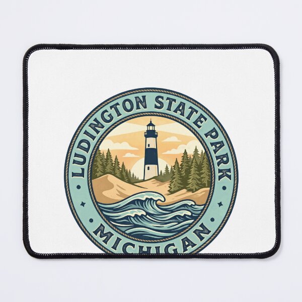 Item preview, Ludington State Park Michigan Travel Souvenir Lighthouse Dunes designed and sold by Simsimah26Parks.