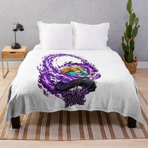 Item preview, Dark Energy Samurai Anime Shirt | Purple Aura Warrior Streetwear Tee designed and sold by RAYapparel.