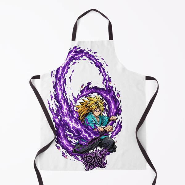 Item preview, Dark Energy Samurai Anime Shirt | Purple Aura Warrior Streetwear Tee designed and sold by RAYapparel.