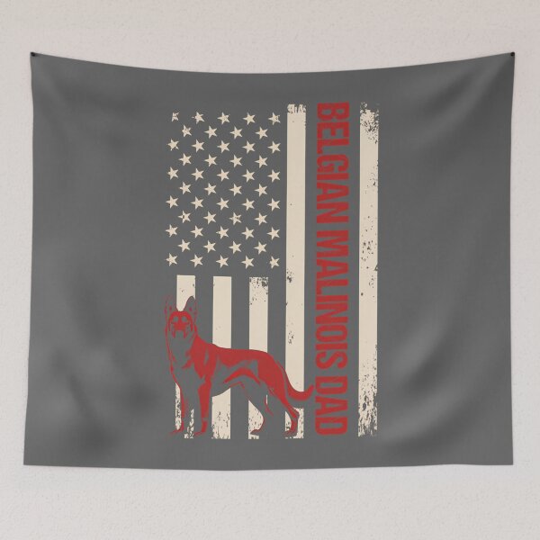 Item preview, Belgian Malinois DAD Belgian Malinois Patriotic Long Sleeve designed and sold by KristineLi.