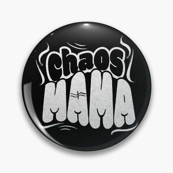 Item preview, Funky Chaos Mama Graffiti Bubble Typography Black White designed and sold by TackyTime.