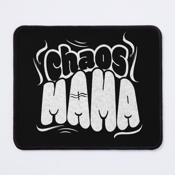 Item preview, Funky Chaos Mama Graffiti Bubble Typography Black White designed and sold by TackyTime.
