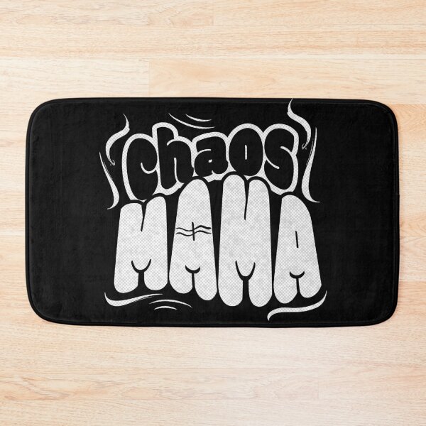 Item preview, Funky Chaos Mama Graffiti Bubble Typography Black White designed and sold by TackyTime.