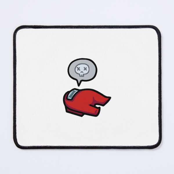Item preview, Red Ghost Dead Astronaut Crewmate with Skull Speech Bubble designed and sold by Utsameya.