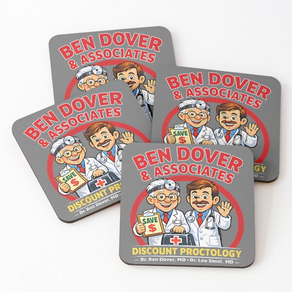 Item preview, Ben Dover Funny Adult Humor Pun Innuendo Joke Gag 2-Sided designed and sold by KristineLi.