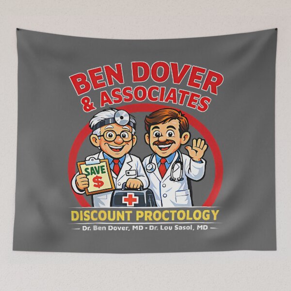 Item preview, Ben Dover Funny Adult Humor Pun Innuendo Joke Gag 2-Sided designed and sold by KristineLi.