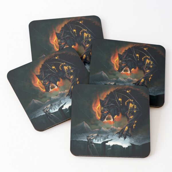 Item preview, Fenrir Bound in Chains - Monster Mountain Game Art designed and sold by MonsterMountain.