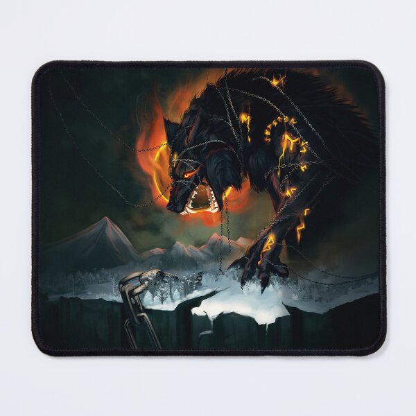Item preview, Fenrir Bound in Chains - Monster Mountain Game Art designed and sold by MonsterMountain.
