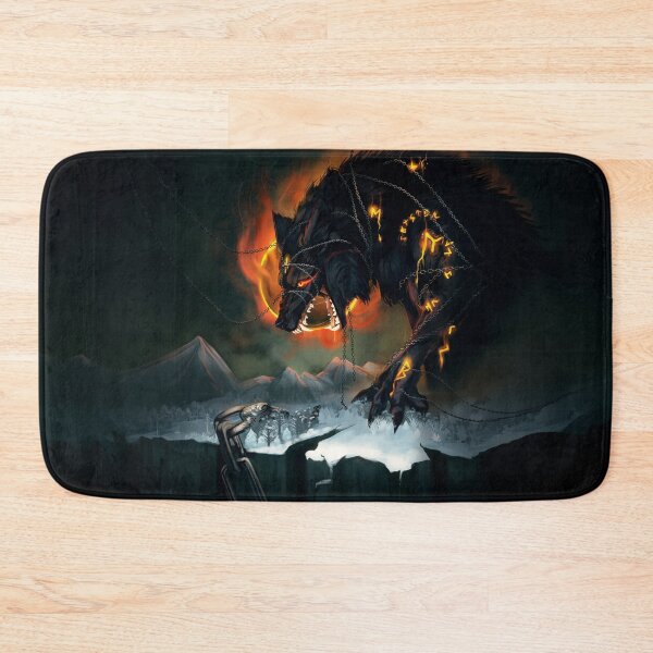 Item preview, Fenrir Bound in Chains - Monster Mountain Game Art designed and sold by MonsterMountain.