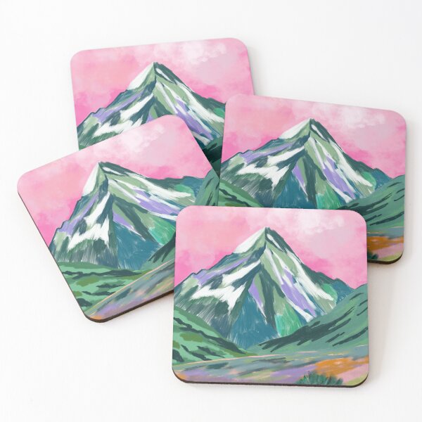 Item preview, Mountain calling - Colorful Expressive Landscape Digital Painting designed and sold by Storiesoftheland.