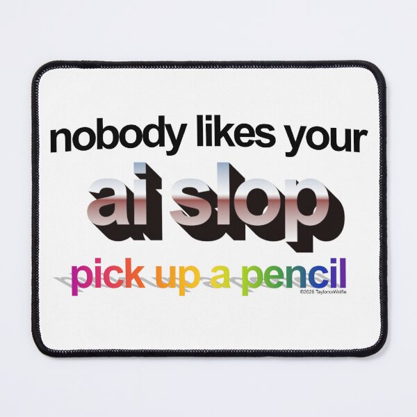 Item preview, Nobody Likes Your AI Slop designed and sold by TaylorTheWolf.