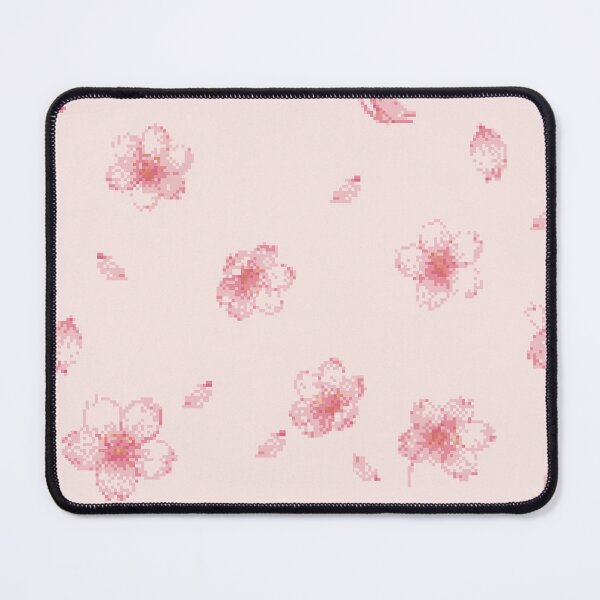 Item preview, Pink Pixel Cherry Blossom Sakura Pattern designed and sold by matchudaarts.