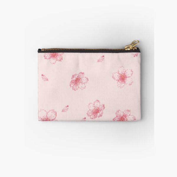 Item preview, Pink Pixel Cherry Blossom Sakura Pattern designed and sold by matchudaarts.