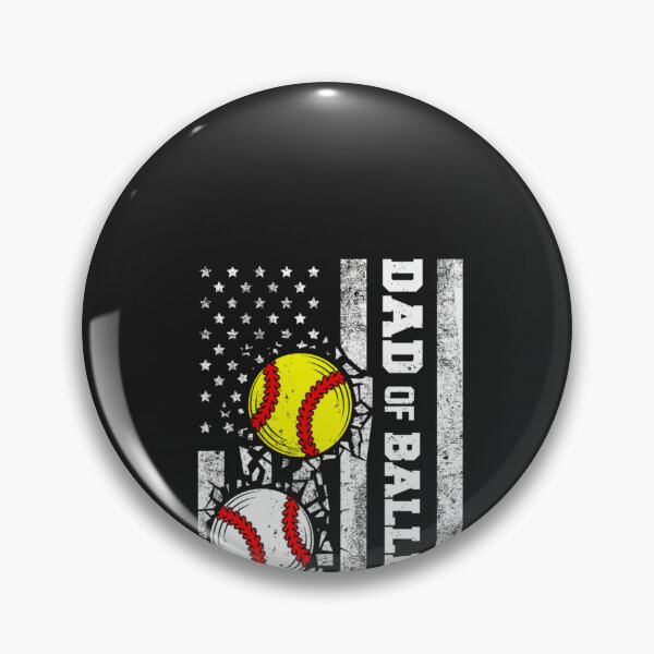 Item preview, Dad of Ballers Funny USA Flag Baseball Softball Dad Pullover Hoodie designed and sold by CriseldaBruning.