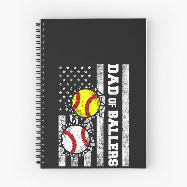 Item preview, Dad of Ballers Funny USA Flag Baseball Softball Dad Pullover Hoodie designed and sold by CriseldaBruning.