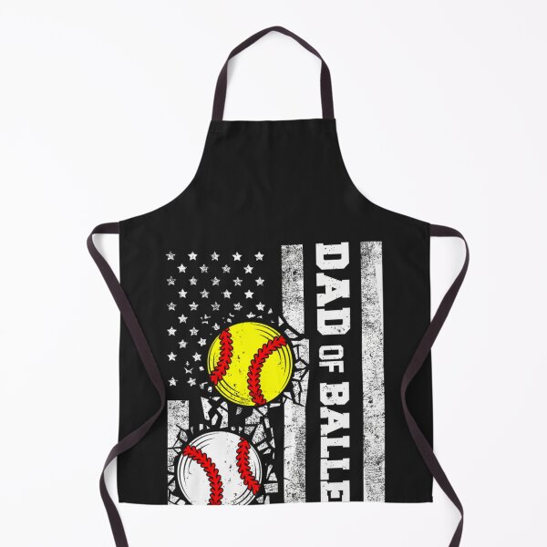 Item preview, Dad of Ballers Funny USA Flag Baseball Softball Dad Pullover Hoodie designed and sold by CriseldaBruning.