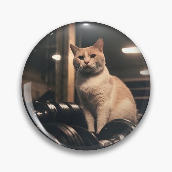 Item preview, Cat on Dumbbells Gym Aesthetic T-Shirt designed and sold by StranHabesre51.