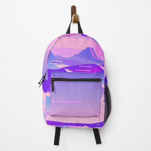 Item preview, Retro Synthwave Landscape - Neon Sunset and Purple Sky designed and sold by Tama-sirth.
