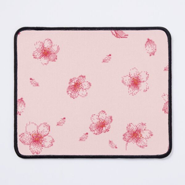 Item preview, Vibrant Pink Pixel Cherry Blossom Sakura Pattern designed and sold by matchudaarts.
