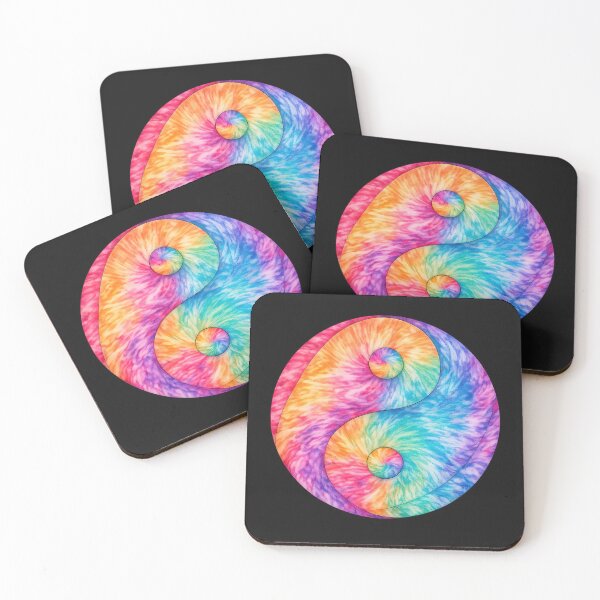 Item preview, Rainbow Tie Dye Yin Yang designed and sold by jgvisualarts.