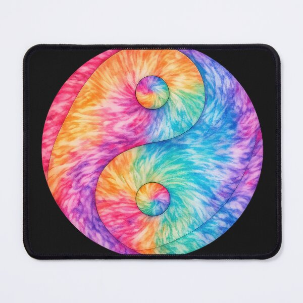 Item preview, Rainbow Tie Dye Yin Yang designed and sold by jgvisualarts.