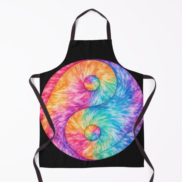 Item preview, Rainbow Tie Dye Yin Yang designed and sold by jgvisualarts.
