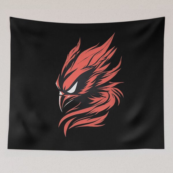 Item preview, Phoenix Bird Head Geometric Tribal Mascot designed and sold by UrbanPrts.