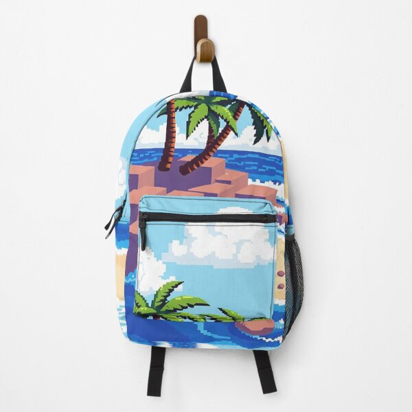 Item preview, Tropical Pixel Art Beach - Dream Island and Retro Palm Trees designed and sold by Tama-sirth.