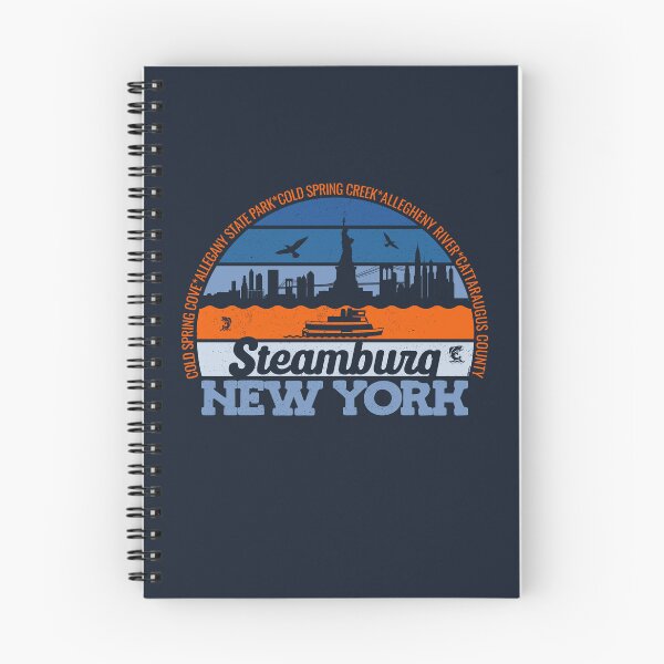 Item preview, Steamburg New York Sunset Retro Vintage Local Pride Logo designed and sold by CRHPOD20.
