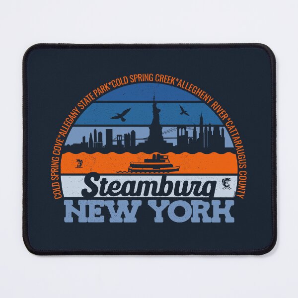 Item preview, Steamburg New York Sunset Retro Vintage Local Pride Logo designed and sold by CRHPOD20.
