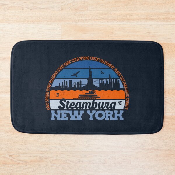 Item preview, Steamburg New York Sunset Retro Vintage Local Pride Logo designed and sold by CRHPOD20.