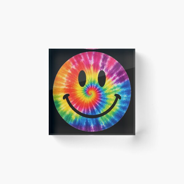 Item preview, Rainbow Tie Dye Smiley Face designed and sold by jgvisualarts.