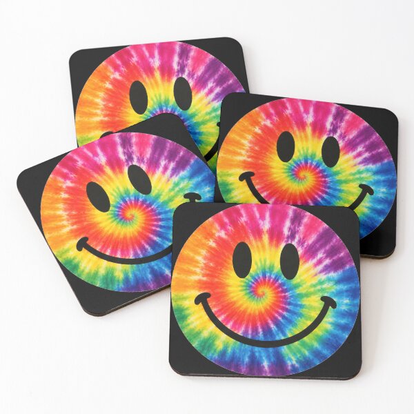 Item preview, Rainbow Tie Dye Smiley Face designed and sold by jgvisualarts.