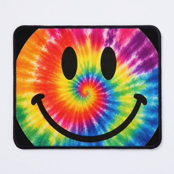 Item preview, Rainbow Tie Dye Smiley Face designed and sold by jgvisualarts.