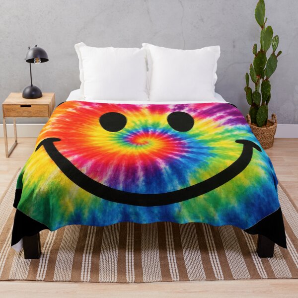 Item preview, Rainbow Tie Dye Smiley Face designed and sold by jgvisualarts.