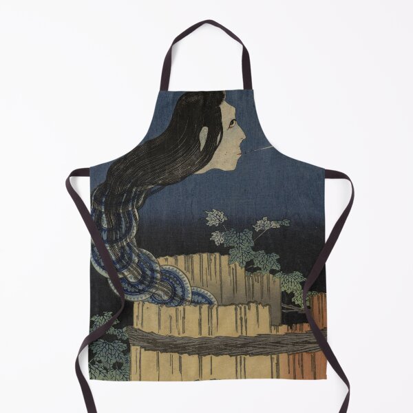 Item preview, Vintage Japanese Ghost Woman Art – Haunting Yokai Ukiyo-e Illustration designed and sold by vekotpu.