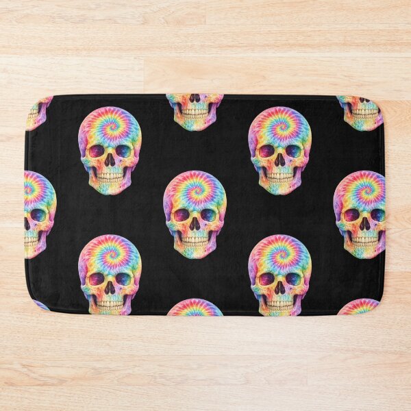 Item preview, Tie Dye Rainbow Skull designed and sold by jgvisualarts.