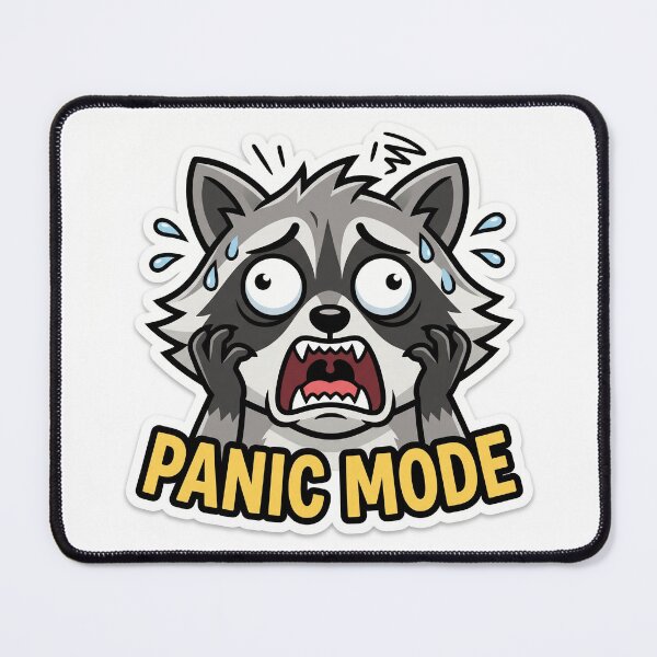 Item preview, Burnout Raccoon Meme Sticker designed and sold by luiz1213.