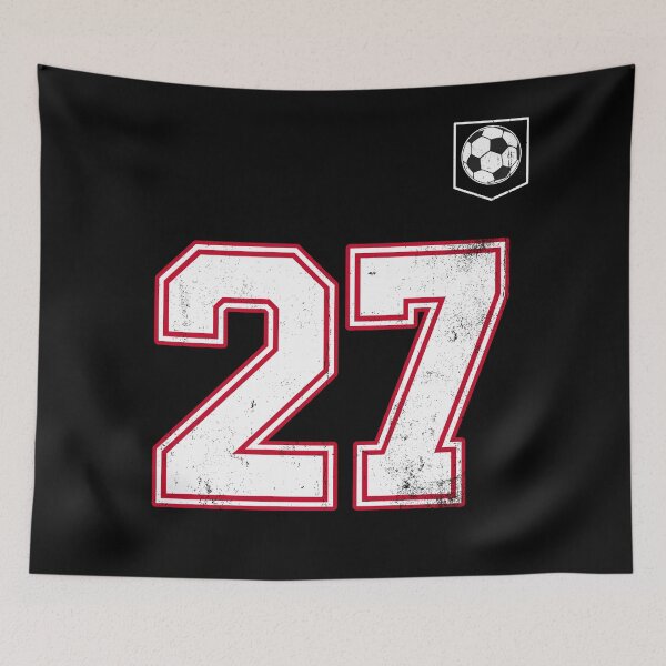 Item preview, Soccer player Jersey number 27 Soccer Fans designed and sold by BernoNickel.