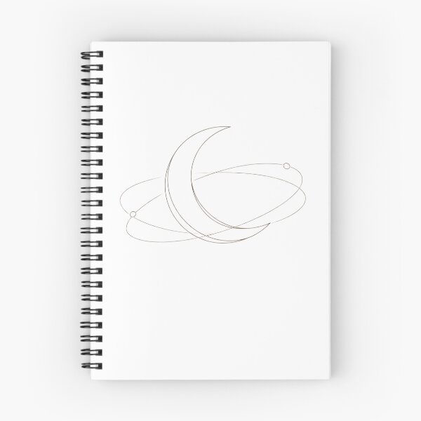 Item preview, Minimalist Orbit Crescent Moon Line Art | Celestial Lunar Space Illustration | Modern Cosmic Design designed and sold by SirensSageStone.