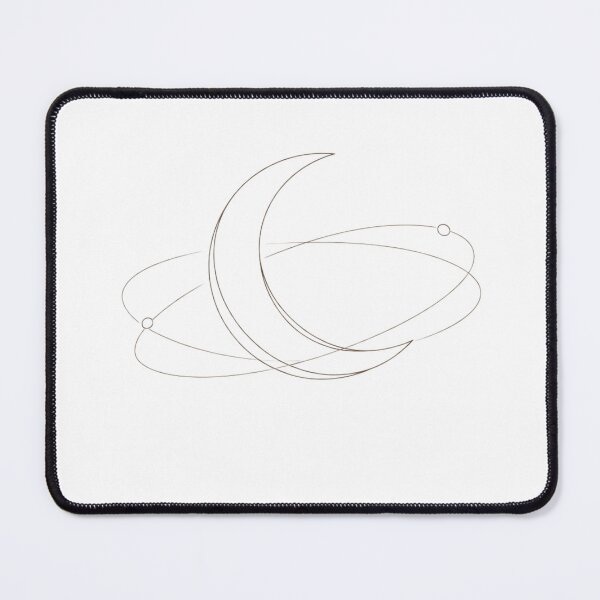 Item preview, Minimalist Orbit Crescent Moon Line Art | Celestial Lunar Space Illustration | Modern Cosmic Design designed and sold by SirensSageStone.
