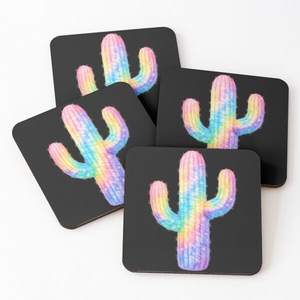 Item preview, Rainbow Tie-Dye Watercolor Cactus designed and sold by jgvisualarts.