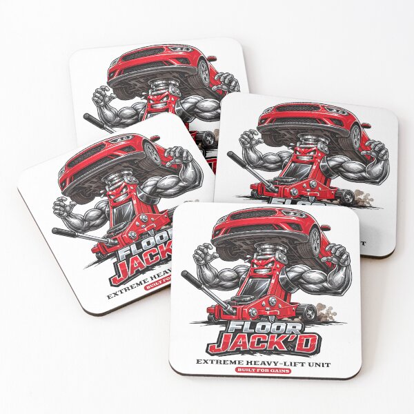 Item preview, Built for Gains – Jacked Floor Jack Art designed and sold by Automotive Art by Greg.