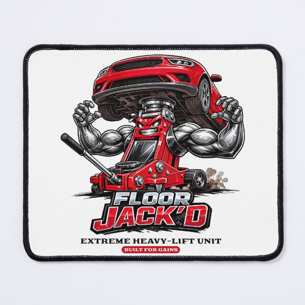 Item preview, Built for Gains – Jacked Floor Jack Art designed and sold by Automotive Art by Greg.