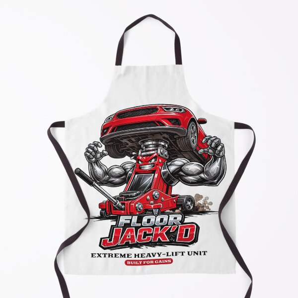 Item preview, Built for Gains – Jacked Floor Jack Art designed and sold by Automotive Art by Greg.