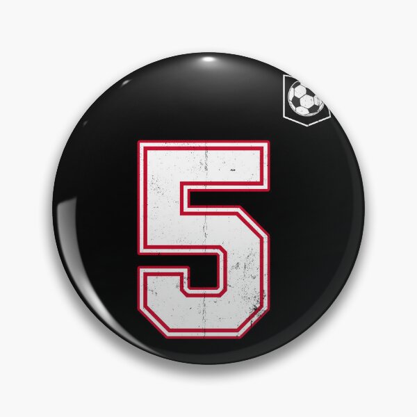 Item preview, Soccer player Jersey number 5 Soccer Fans designed and sold by BernoNickel.
