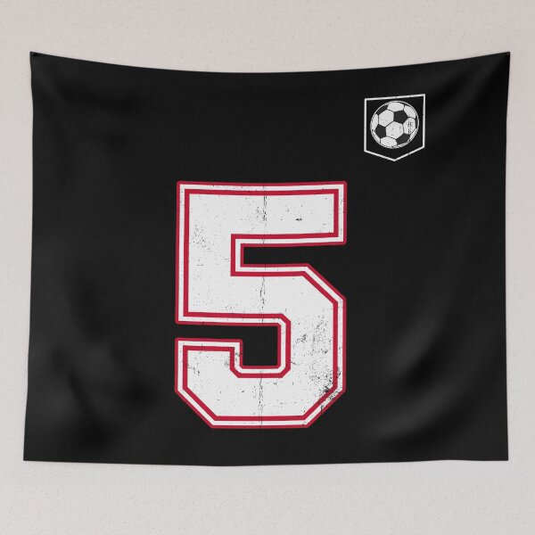 Item preview, Soccer player Jersey number 5 Soccer Fans designed and sold by BernoNickel.