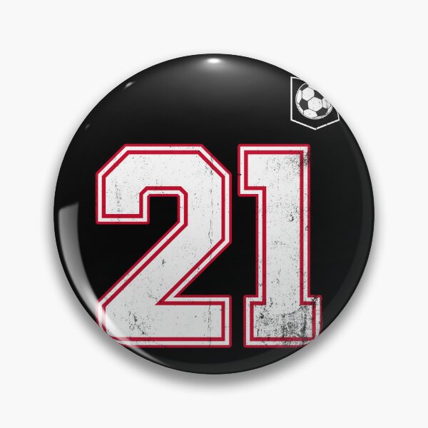 Item preview, Soccer player Jersey number 21 Soccer Fans designed and sold by BernoNickel.